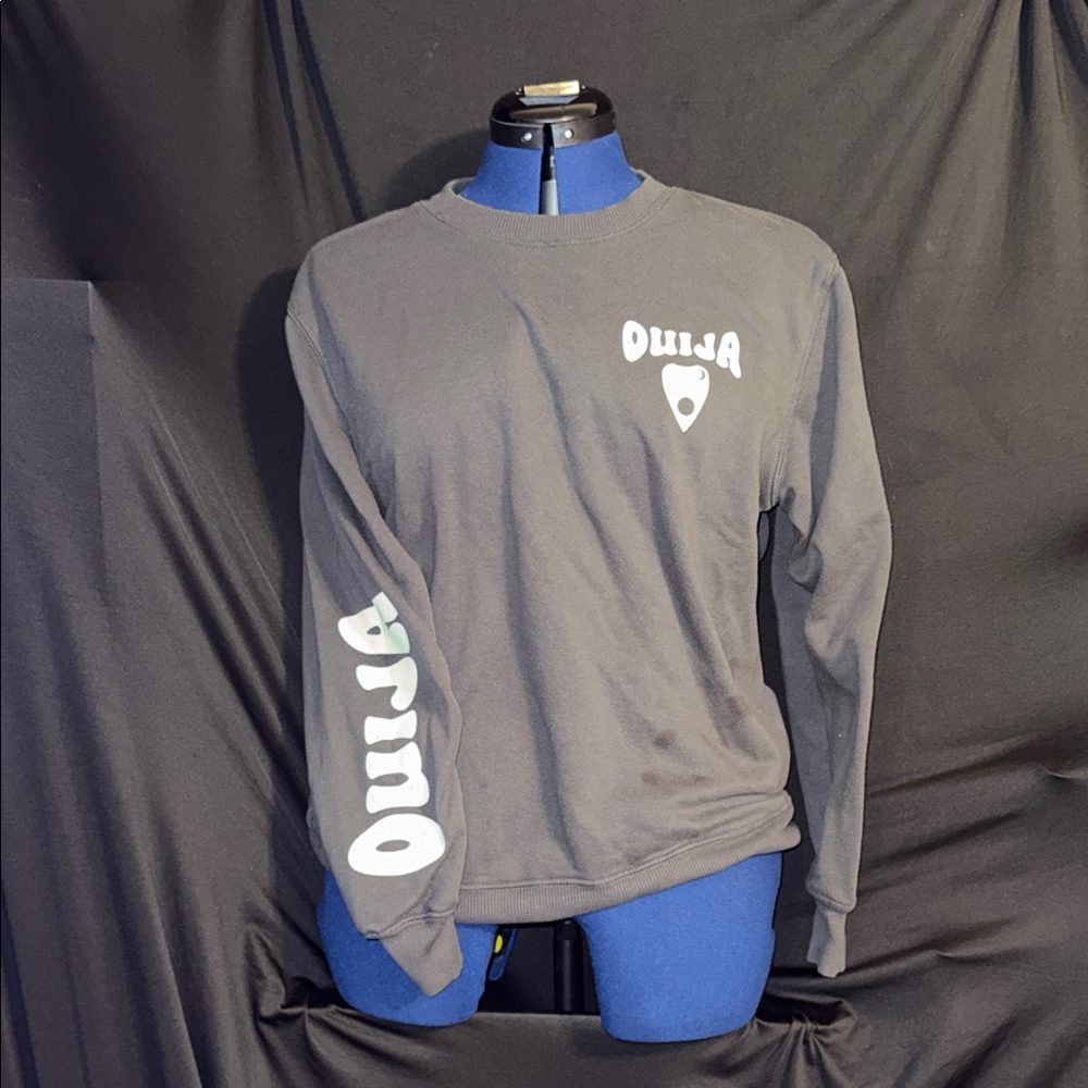 Long-Sleeve Graphic Shirt - Charcoal Gray ouija